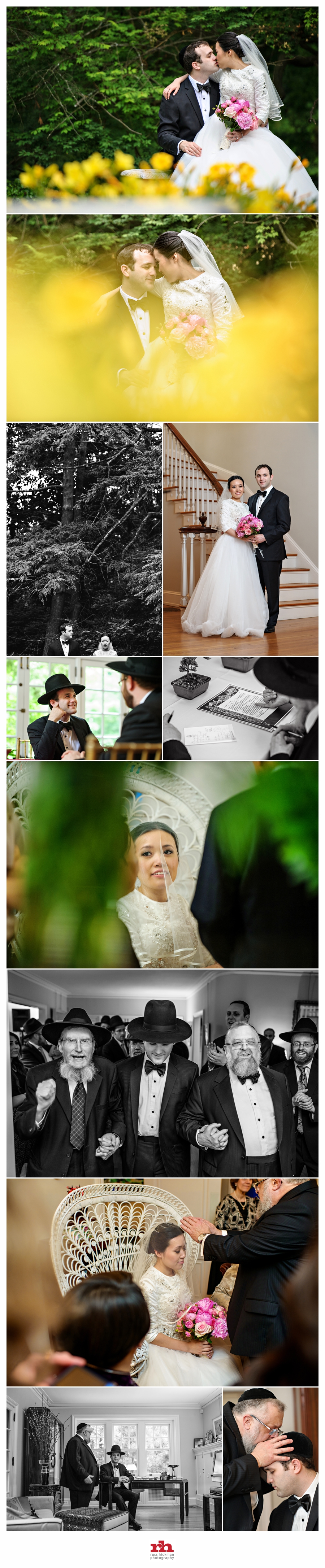 The Jewish Tradition of the Bedeken is performed for the Bride and Groom at thier Philadelpha Jewish Wedding.
